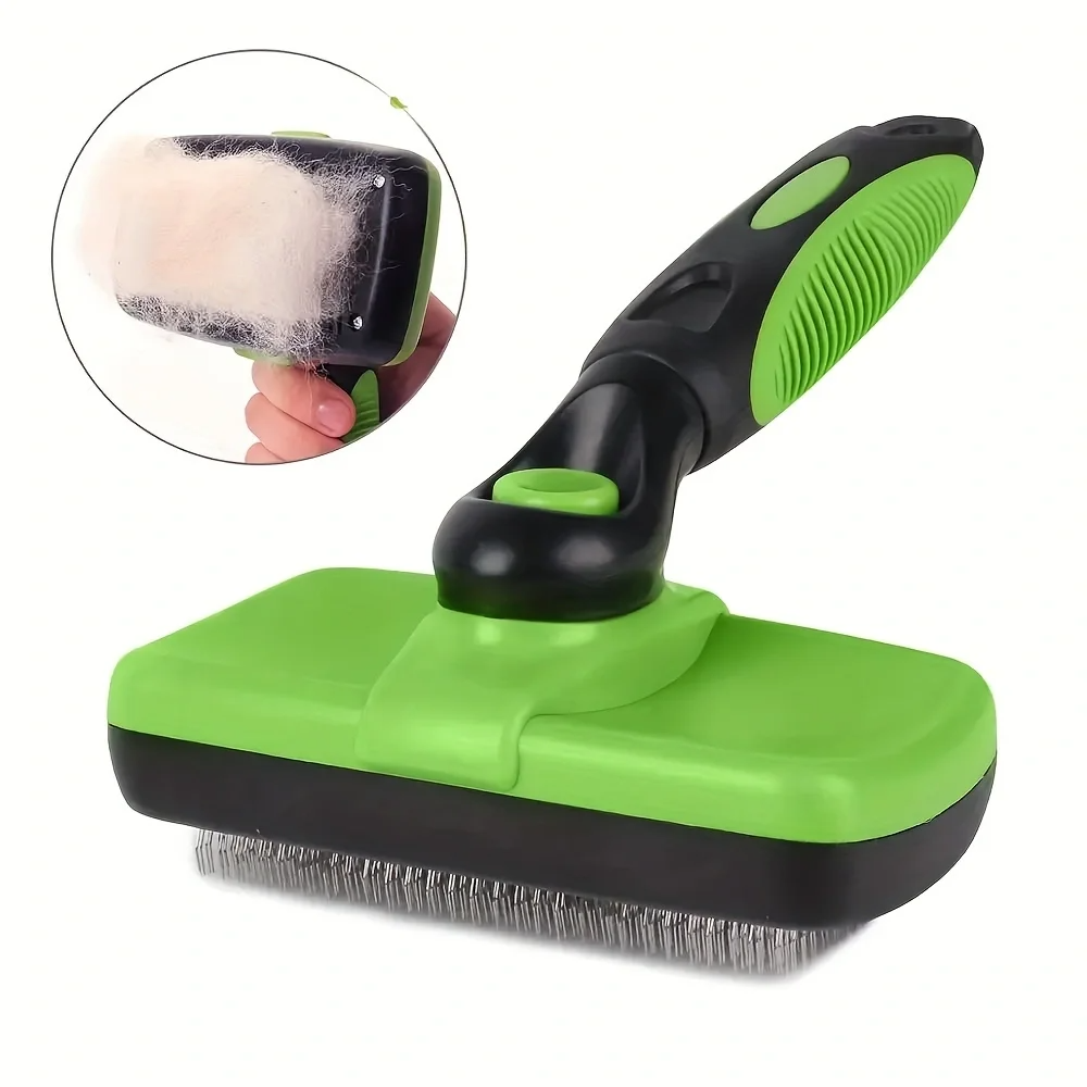 Selbstreinigende Fellpflegebürste für Haustiere