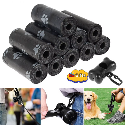 Hundekotbeutel Rollen mit Knochenförmigem Beutelspender